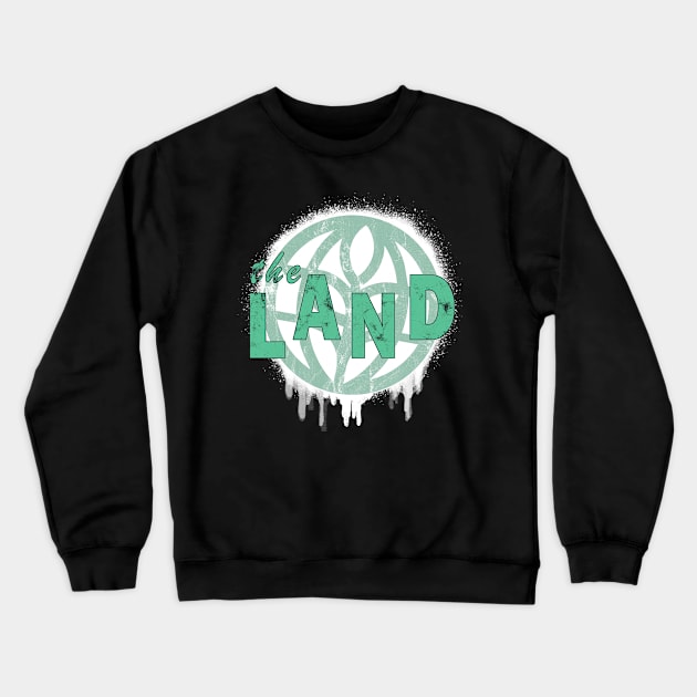 The Land Spray Paint Crewneck Sweatshirt by FandomTrading